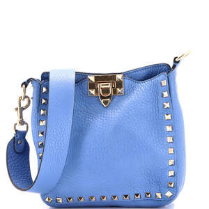 Valentino Garavani Mini Rockstud Flip Lock Messenger Bag Leather